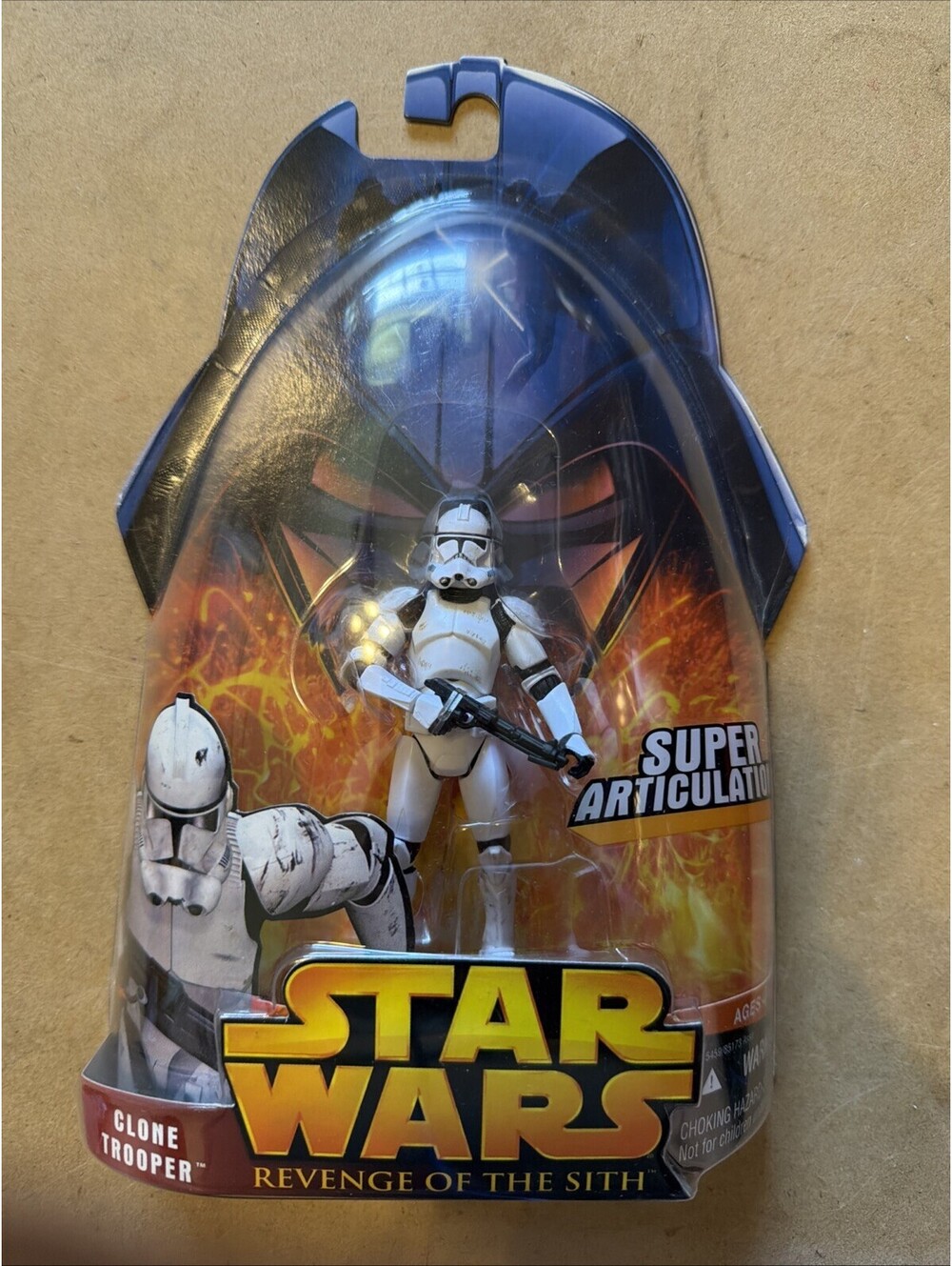 Star Wars ROTS Clone Trooper Super Articulation Figure Hasbro 2005 Sealed New